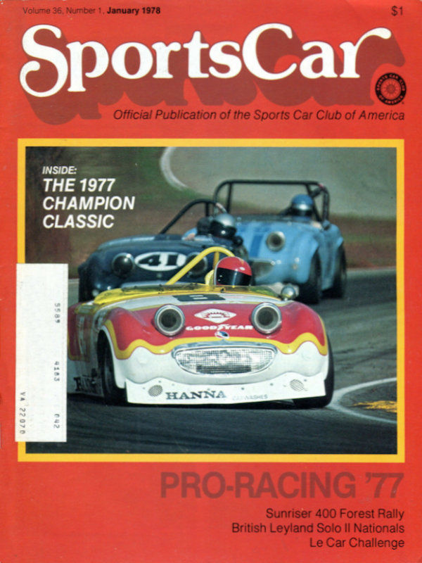 Sports Car Jan January 1978 