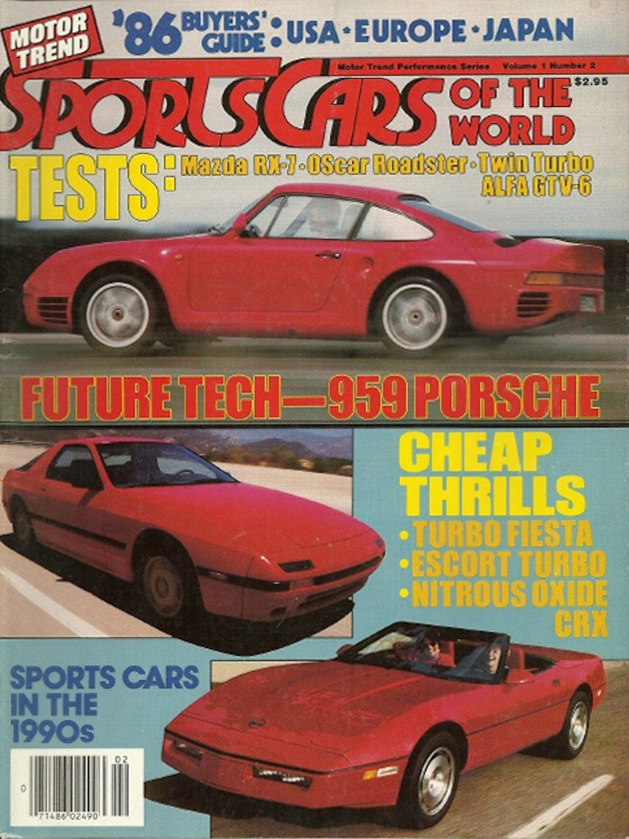 1986 Sports Cars of the World