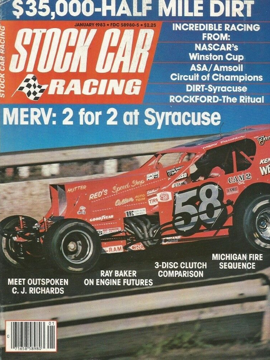 Stock Car Racing Jan January 1983 