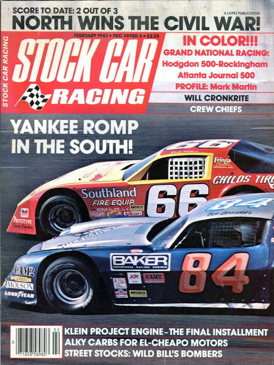 Stock Car Racing Feb February 1983 