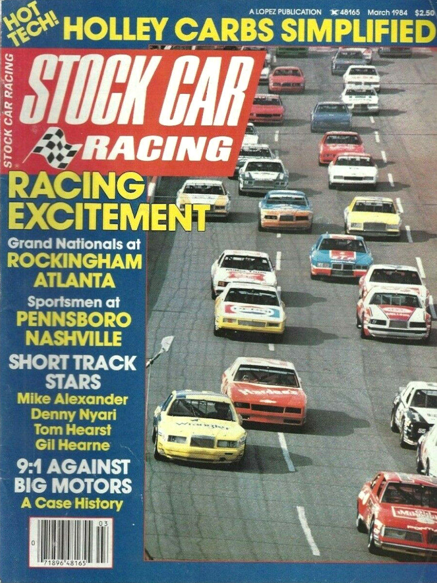 Stock Car Racing Mar March 1984 
