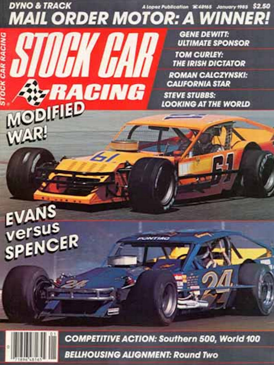 Stock Car Racing Jan January 1985 