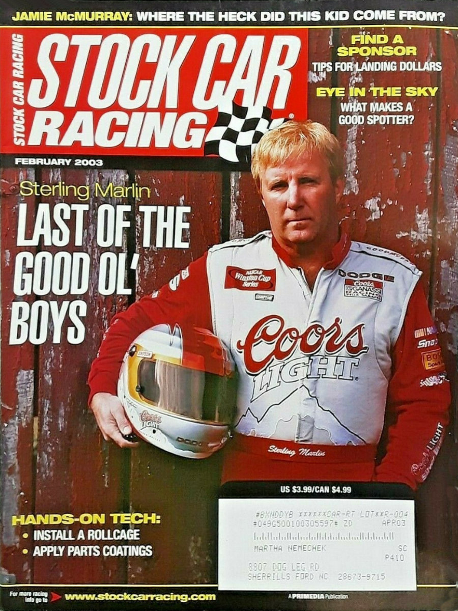 Stock Car Racing February Feb 2003