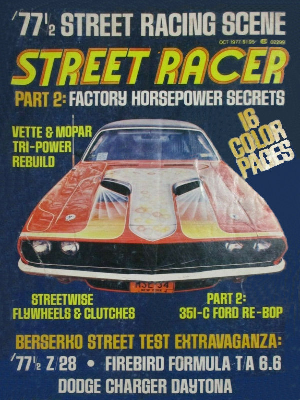 Street Racer Oct October 1977