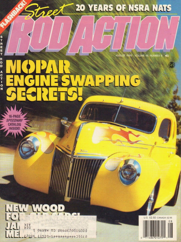 Street Rod Action Aug August 1989 