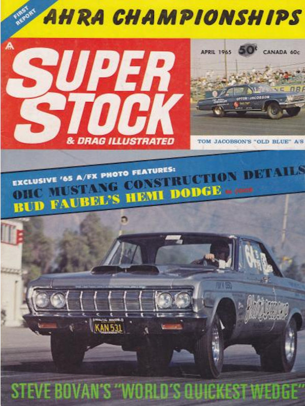 Super Stock Drag Illustrated Apr April 1965 