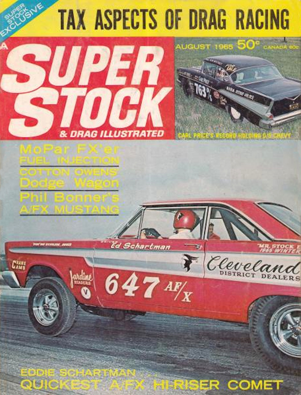 Super Stock Drag Illustrated Aug August 1965 