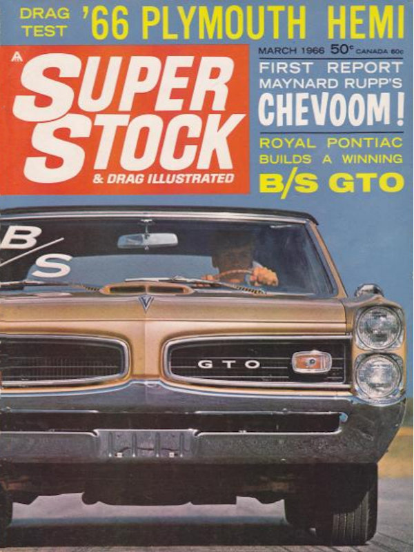 Super Stock Drag Illustrated Mar March 1966 