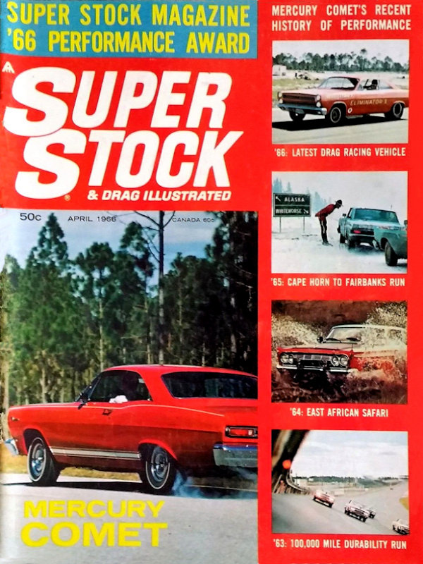 Super Stock Drag Illustrated Apr April 1966 