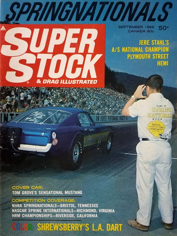 Super Stock Drag Illustrated Sept September  1966 
