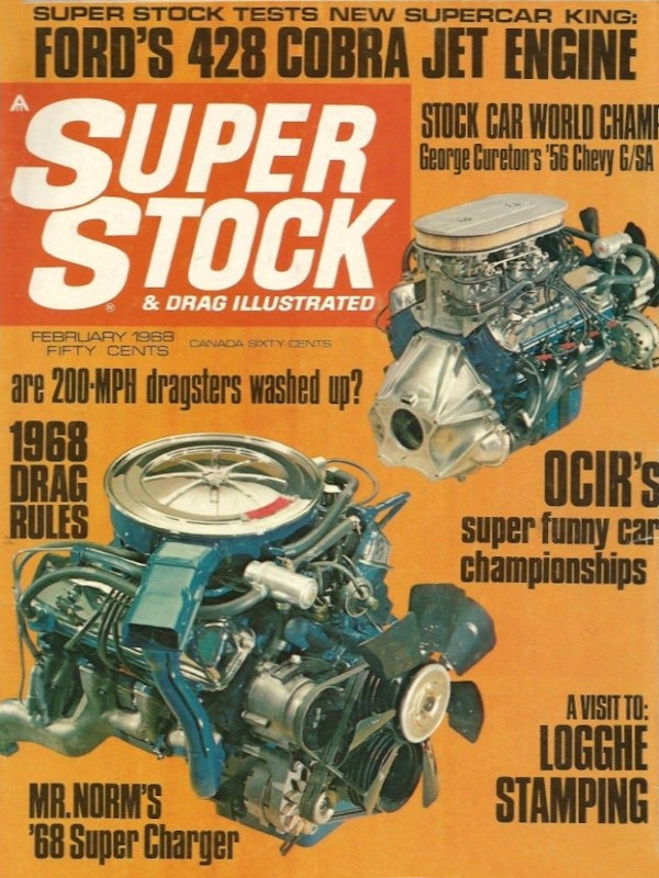 Super Stock Drag Illustrated Feb February 1968 