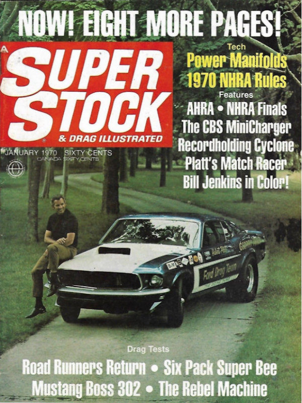 Super Stock Drag Illustrated Jan January 1970 