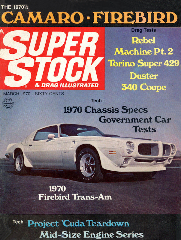 Super Stock Drag Illustrated Mar March 1970 