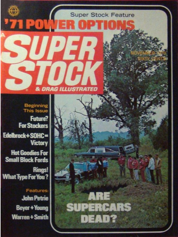 Super Stock Drag Illustrated Nov November 1970 