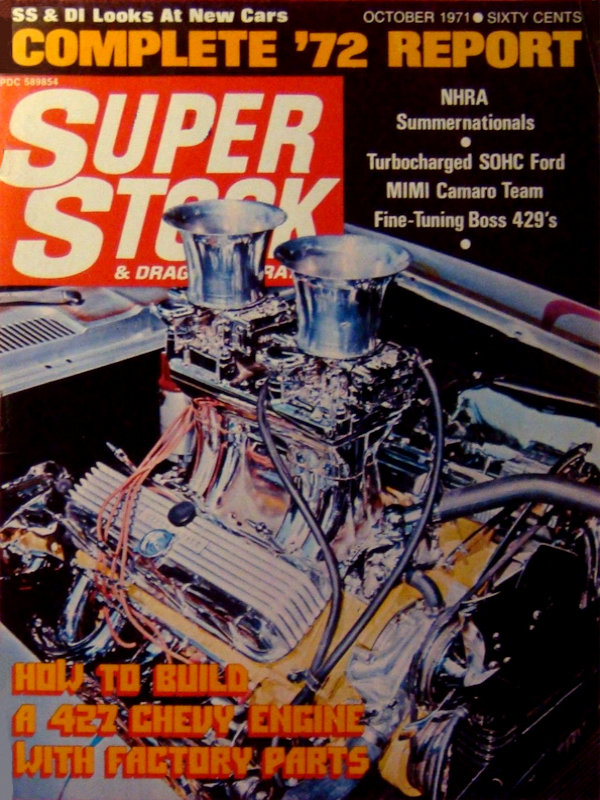 Super Stock Drag Illustrated Oct October 1971 