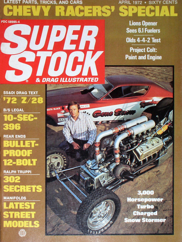 Super Stock Drag Illustrated Apr April 1972 