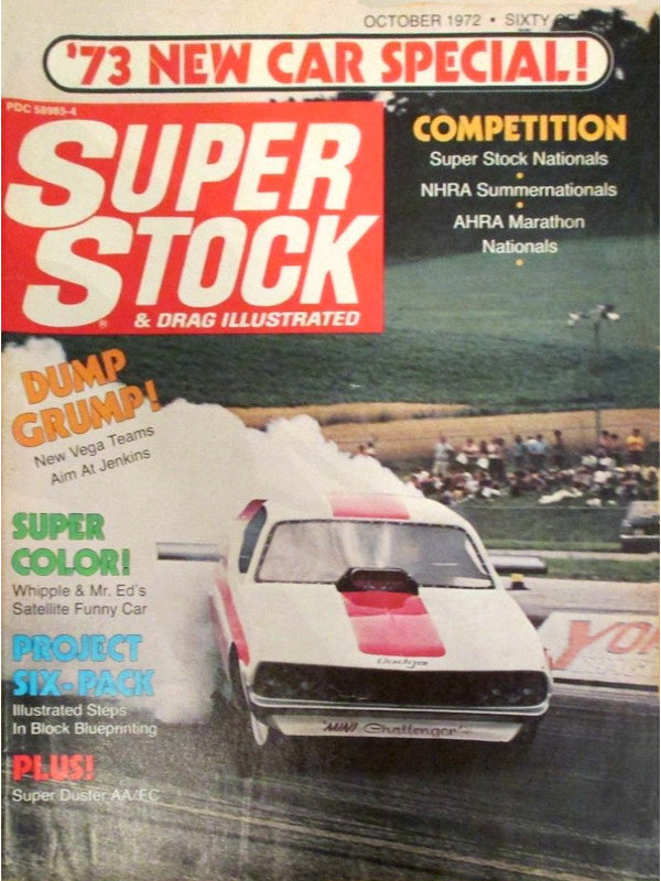 Super Stock Drag Illustrated Oct October 1972 