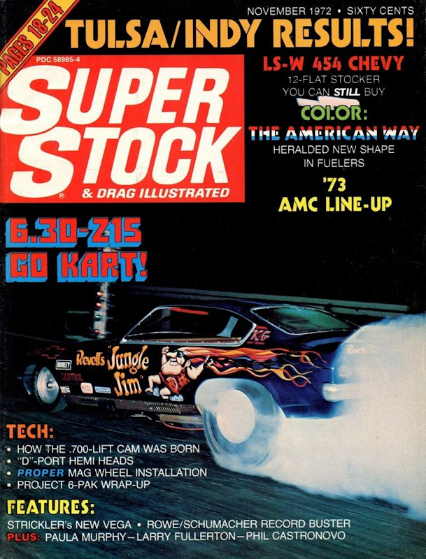 Super Stock Drag Illustrated Nov November 1972 