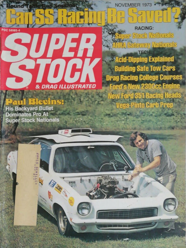Super Stock Drag Illustrated Nov November 1973 