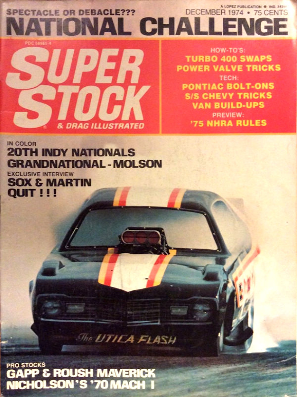 Super Stock Drag Illustrated Dec December 1974 