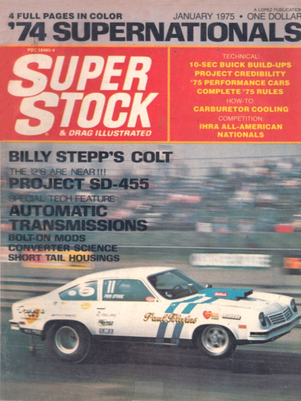 Super Stock Drag Illustrated Jan January 1975 