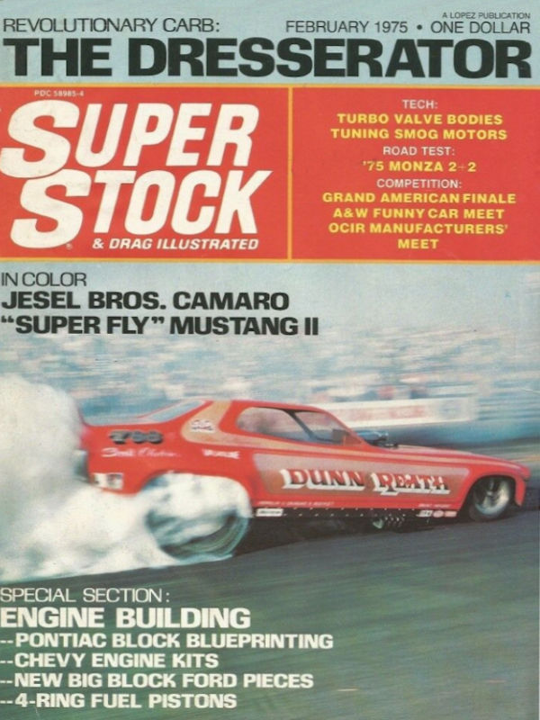 Super Stock Drag Illustrated Feb February 1975 