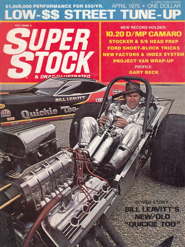 Super Stock Drag Illustrated Apr April 1975 