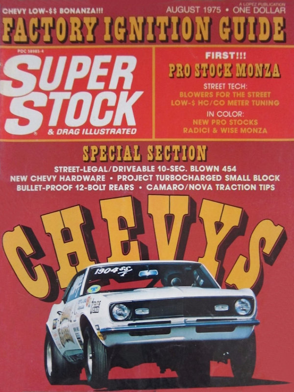 Super Stock Drag Illustrated Aug August 1975 