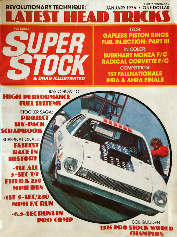 Super Stock Drag Illustrated Jan January 1976 