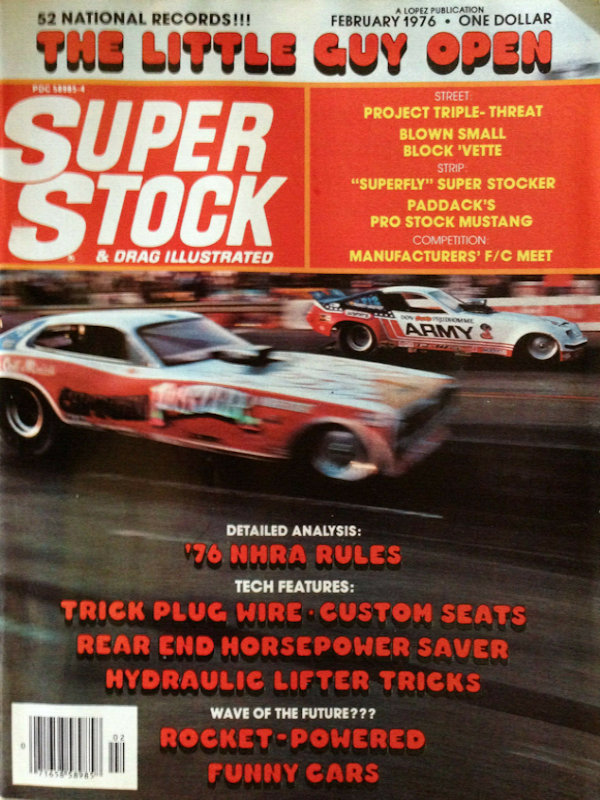 Super Stock Drag Illustrated Feb February 1976 