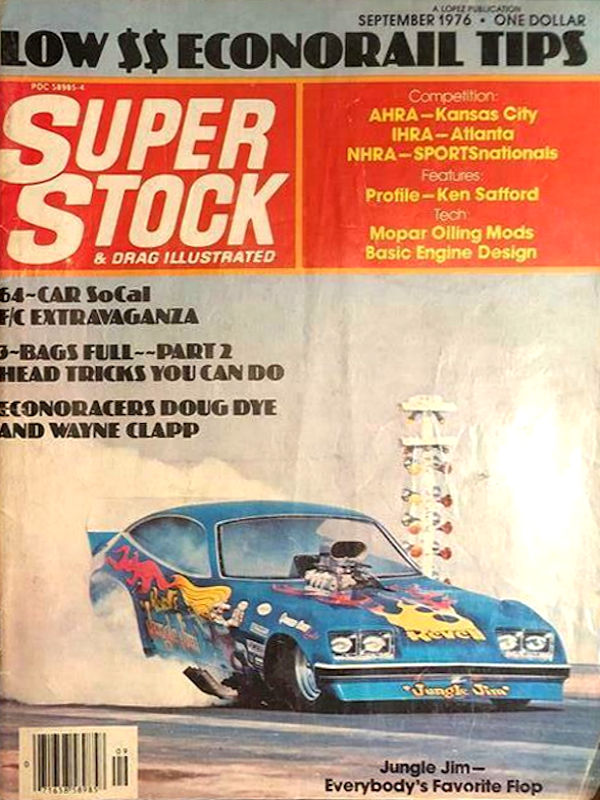 Super Stock Drag Illustrated Sept September 1976 