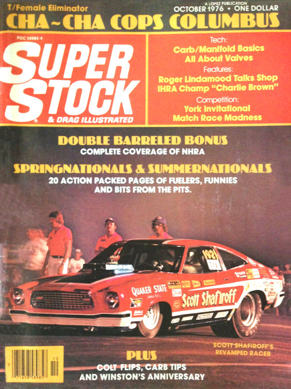Super Stock Drag Illustrated Oct October 1976 