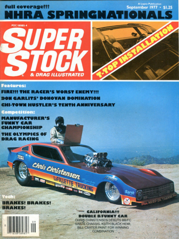 Super Stock Drag Illustrated Sept September 1977 