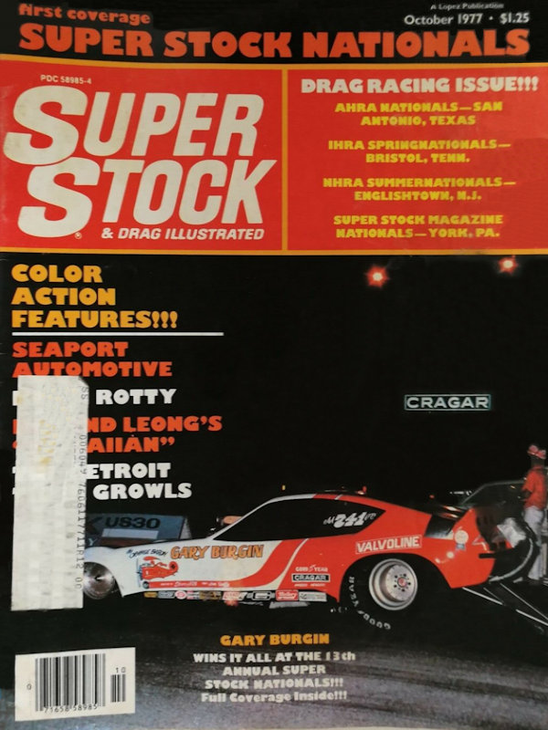 Super Stock Drag Illustrated Oct October 1977 