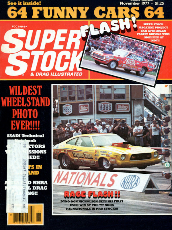 Super Stock Drag Illustrated Nov November 1977 