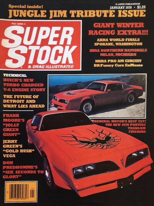 Super Stock Drag Illustrated Jan January 1978 