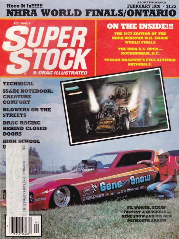Super Stock Drag Illustrated Feb February 1978 
