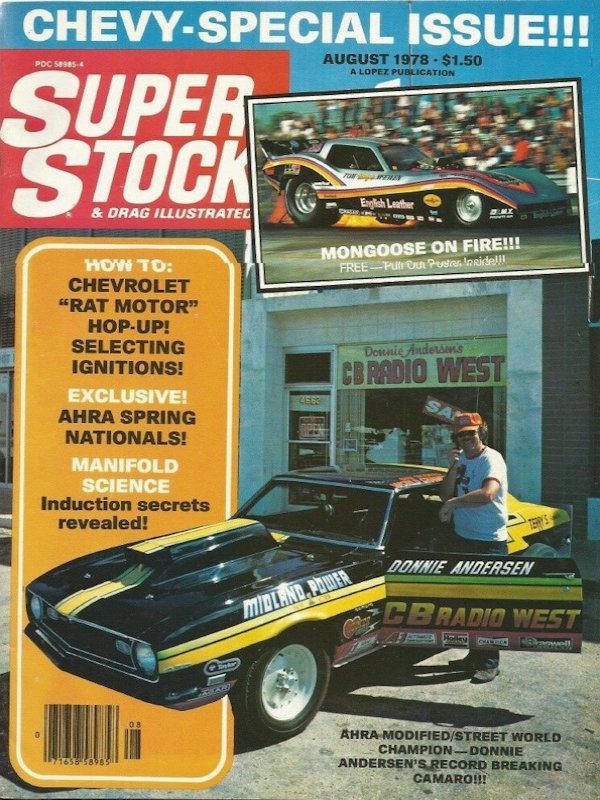 Super Stock Drag Illustrated Aug August 1978 