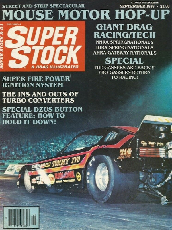 Super Stock Drag Illustrated Sept September 1978 