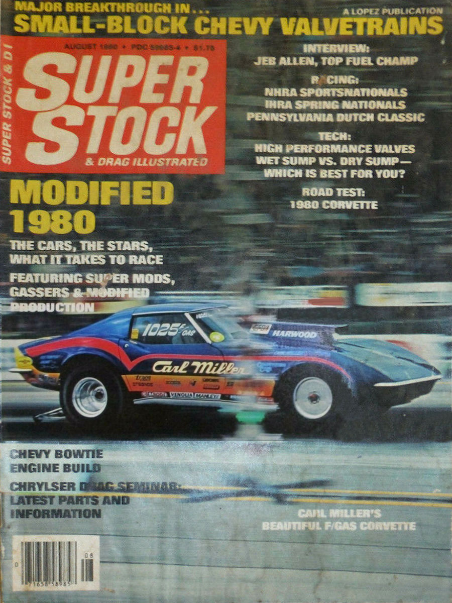 Super Stock Drag Illustrated August  1980 
