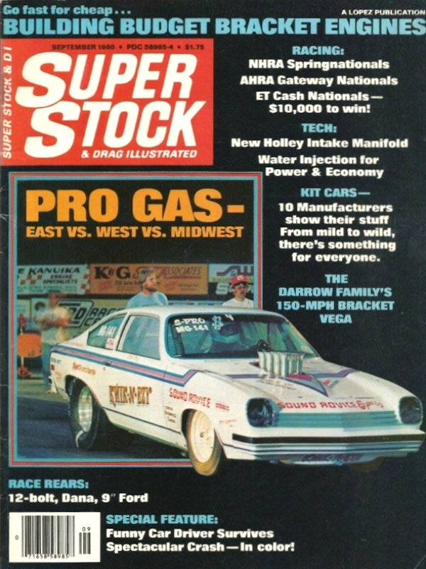 Super Stock Drag Illustrated Sept September 1980 