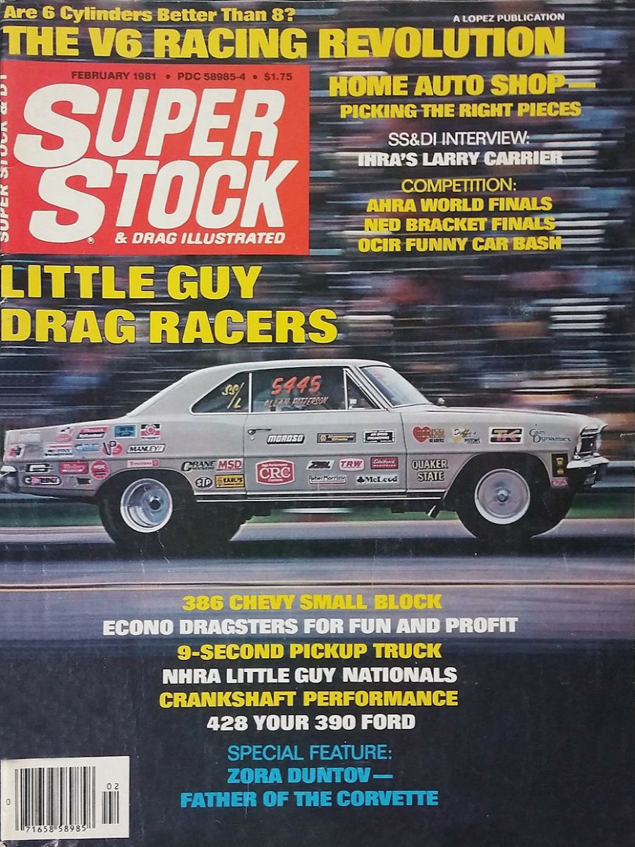 Super Stock Drag Illustrated Feb February 1981 