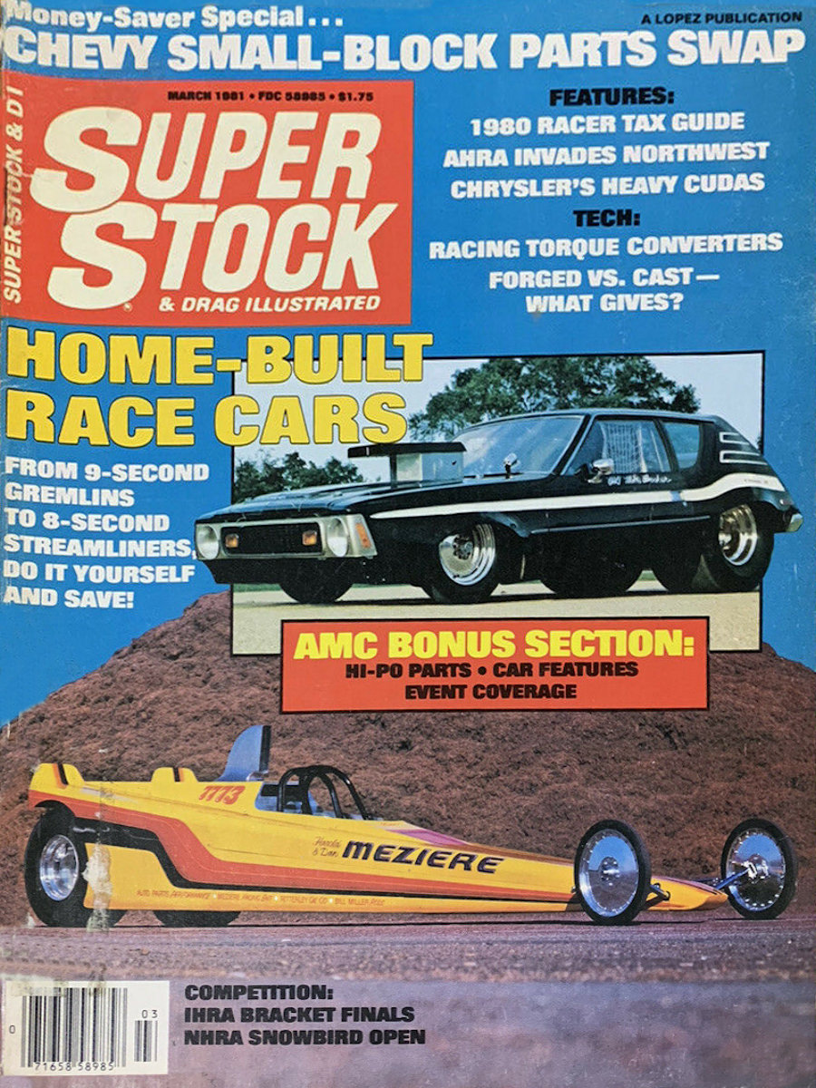 Super Stock Drag Illustrated Mar March 1981 