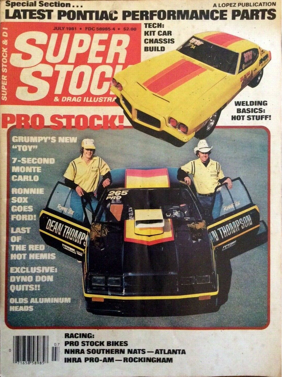 Super Stock Drag Illustrated July 1981 