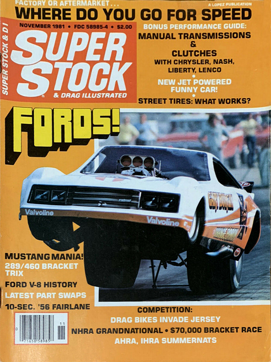 Super Stock Drag Illustrated Nov November 1981 