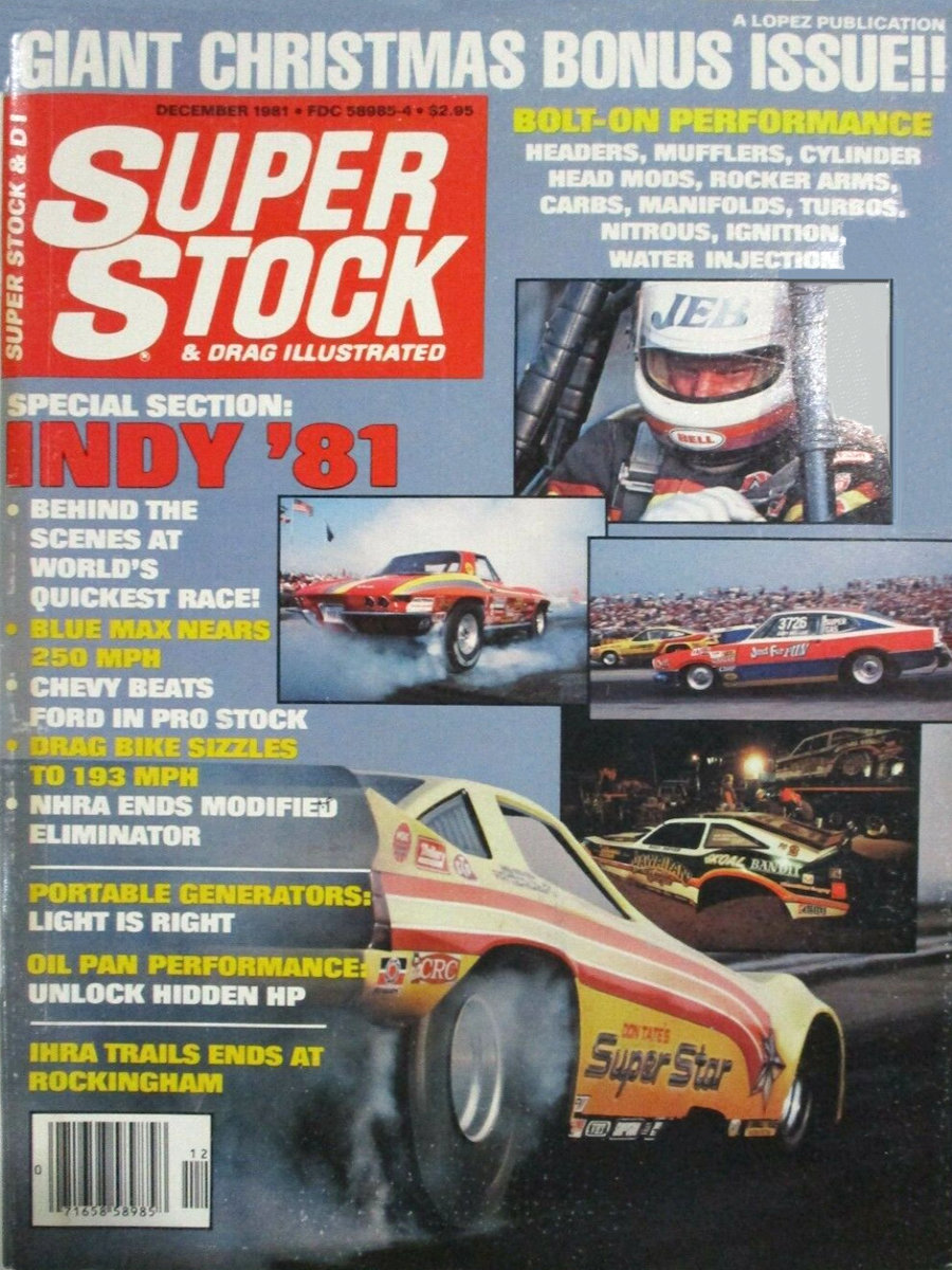 Super Stock Drag Illustrated Dec December 1981 
