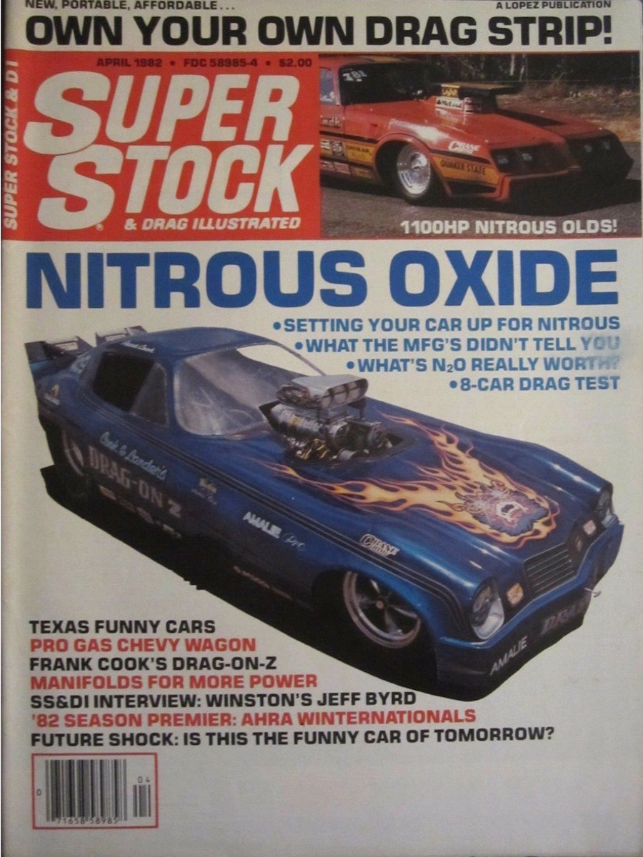Super Stock Drag Illustrated Apr April 1982 