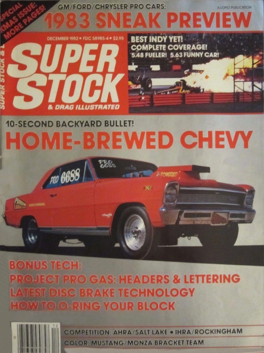 Super Stock Drag Illustrated Dec December 1982 