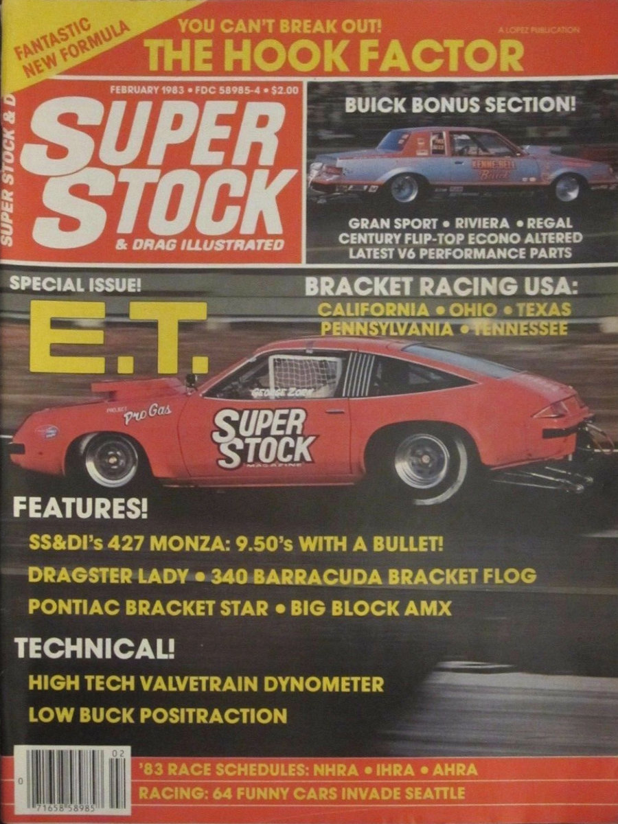 Super Stock Drag Illustrated Feb February 1983 