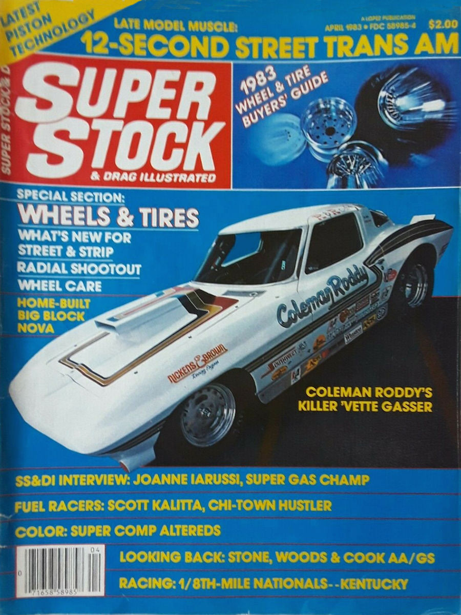 Super Stock Drag Illustrated Apr April 1983 